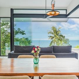 Seaview Pool "Amber Sky" Villa Chaweng Noi, hotel a Nathon Bay