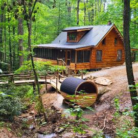 Ma & Pa's cabin at Cabin Fever in NC