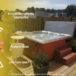La Régate du Plaisir- Jacuzzi privé, Plage à 900m