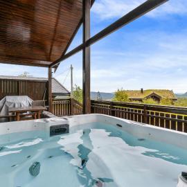 Peaceful Cabin With View And Jacuzzi At Blefjell, Hotel in Kongsberg