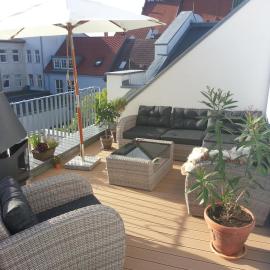 Wohnung mit großer Dachterrasse im Herzen Greifswalds