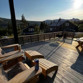 Modern cabin, great view, sunny, 2BA, 4BR, hotel Hemsedalban