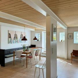 Historic Thatched House From 1750 In Husby