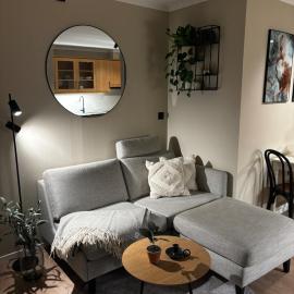 Pen og moderne sentrumsleilighet