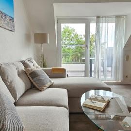 Apartment "Windstärke 1" mit sonnigem Südbalkon Sauna und Parkplatz - 200m zum Deich