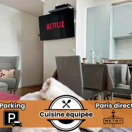 Appartement entier calme - Parking FREE - Proche Paris et château - WIFI HD: Vincennes şehrinde bir otel