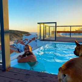 Apartment T3, sea view, swimming pool- Casa do Mar, hotel in Zambujeira do Mar