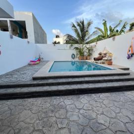 Casa Azul is a tropical oasis, hotel Mahahualban