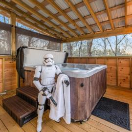 Golf, Hot tub, Arcade, Poker Table, Wildlife, Internet, Pet Friendly, Name-May the Course Be With You, hotell i Ellijay