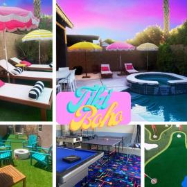 Tiki Boho! Pool/Spa/Arcade/Golf & TikiBar-Sleeps16, khách sạn ở Indio