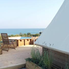 Casa Sgarlata Glamping - Tenda Palma Nana, hotel u gradu Kava dʼAliga