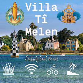 Ti Melen face à la plage du Lodonnec, hôtel à Loctudy