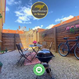 Appartement - Terrasse privée, animaux acceptés, parking privé gratuit, accueil vélo, viešbutis mieste Sent Omeras