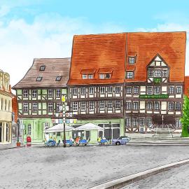 Hotel Zur Goldenen Sonne, hotel a Quedlinburg