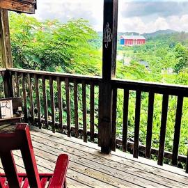 View Location Studio Log Cabin Hot Tub Fireplace