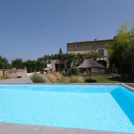 beautiful provencal mas with pool in barbentane, close to avignon, sleeps 8.