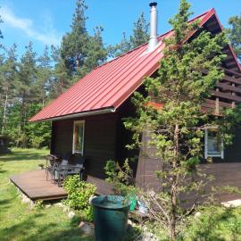 Sinilille suvemaja saunaga