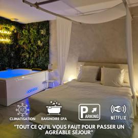L'Eden Zen - Suite Jacuzzi, parking, clim, Netflix