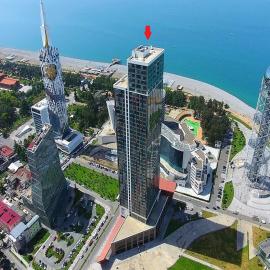 Two-room apartment by the sea, Porta Batumi Tower