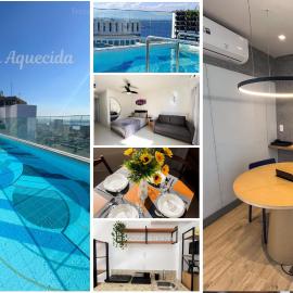 Rooftop com piscina, conforto a 15 min de Copacabana, ao lado do Museu do Amanhã
