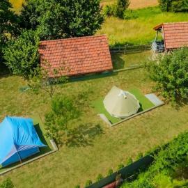 Blue tent