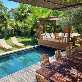 Luxury Bali Villa in Hossegor 5 stars- Pool & Petanque, hotell i Hossegor