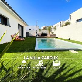 Villa contemporaine avec piscine chauffée proche des plages