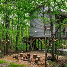 Serenity Escape Treehouse on 14 acres near Little River Canyon, Hotel in Fort Payne