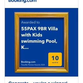40 PAX 9BR Villa with Kids swimming Pool, TV, BBQ n Pool Tables near SPICE Arena Penang 9800 SQFT