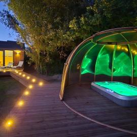 Tiny house Dôme jacuzzi privatif