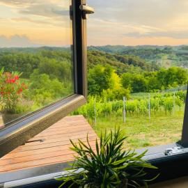 Relaxing Tiny House with a beautiful view over the hills in Zagorje