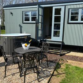 Shepherd's Huts at Hall Farm