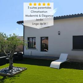 Mi Amore- Gîte 3 suites près de Lyon, parking free