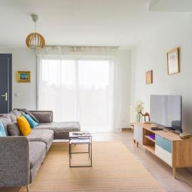 Maison moderne 6 pers avec jardin à 7 minutes des plages