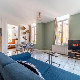 Le Beaumont - Barbieux - 3 lits - Wifi - Parking - Terrasse privé – hotel w mieście Roubaix