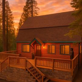 The Stew Cabin Cozy Escape Fireside Memories, hotel in Shaver Lake
