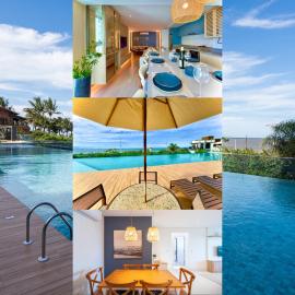 Aptos Pé na Areia Vista Mar Condomínio Resort Completo com Piscina borda Infinita, Beach Tennis, Academia, Sala de Jogos, Brinquedoteca, Playground e Portaria 24H 3 Quartos com Ar-Condicionado, Churrasqueira Privativa Reserve Agora e Viva essa Experiência, hotel a Piçarras