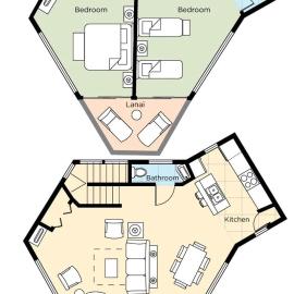 Holua Resort at Mauna Loa 2BR Apartment with Resort Access