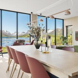 Seafront Luxury Villa near Henningsvær, hotel Kleppstad városában