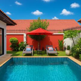Luxury One Bedroom Private Pool Villa in Jomtien, hotel in Jomtien Beach