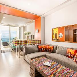 Ocean View Beach Front Condo in the Center of Town