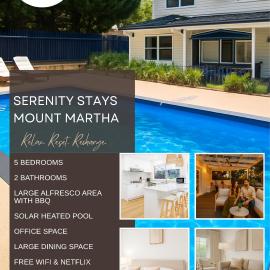 Viesnīca SERENITY STAYS Mount Martha Mornington Peninsula pilsētā Mauntmarta