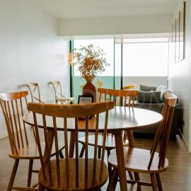 Departamento amoblado 2D cama Super King, Piso 25