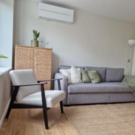 Cosy apartment in the center of Rusne, מלון ברוסנה
