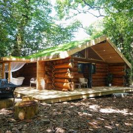 Secluded Hand Crafted Log Cabin, viešbutis mieste Okhamptonas