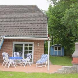 4 Personen Ferienhaus, Garten mit Zaun und Tor