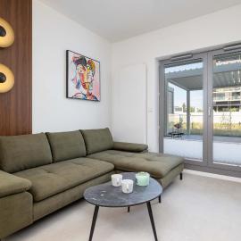 Bright Studio in Katowice with Parking & Gym by Noclegi Renters
