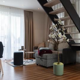 Ferienhaus Sandwelle, מלון בלודין
