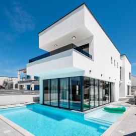 Villa Restart Vrsi-Mulo with heated pool,sea view and jacuzzi
