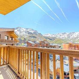 Modern 3BR Duplex - Val Thorens Centre, Parking & Panoramic Views - Résidence Roche Blanche
